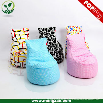 Venta al por mayor de tela de algodón de frijol bolsa sofá bean bolsa de silla en varios colores
